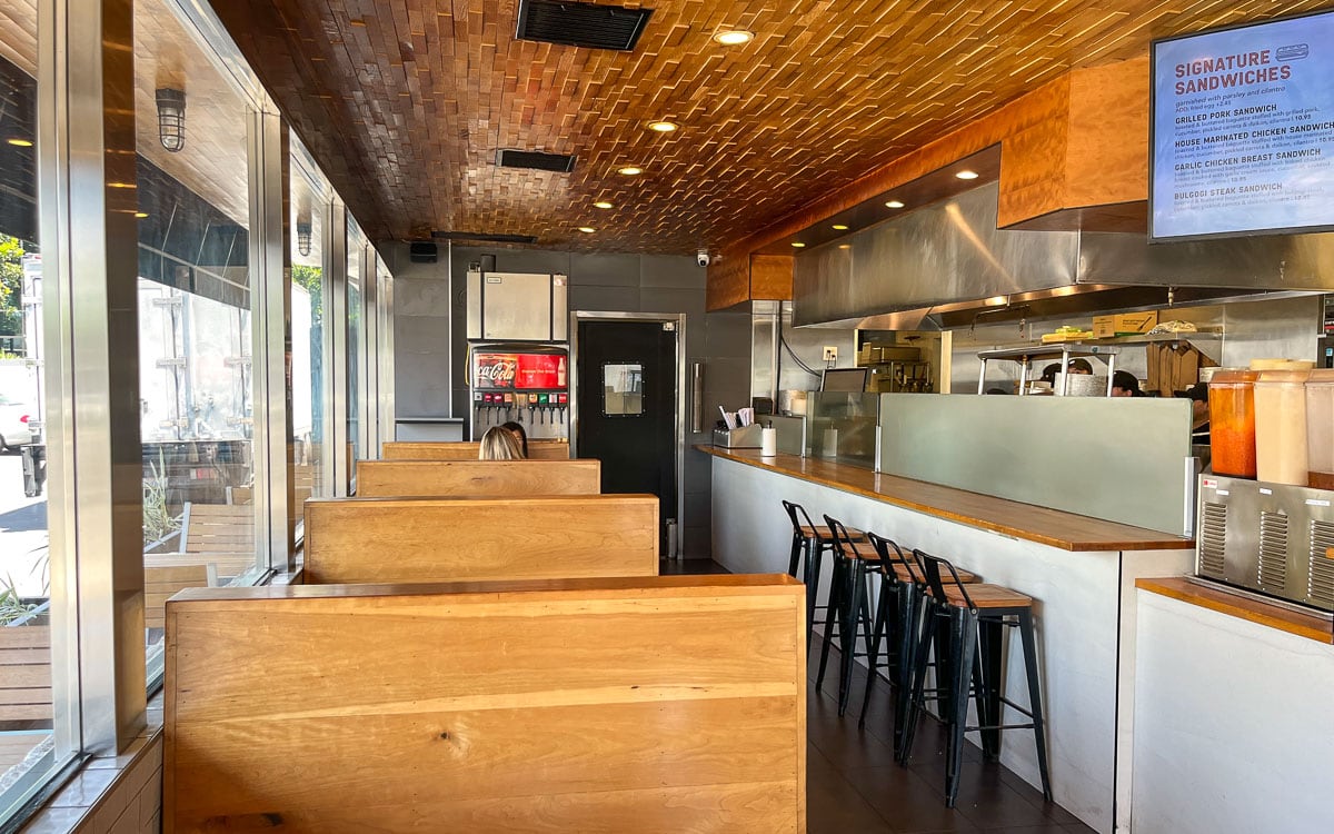 Interior of the restaurant